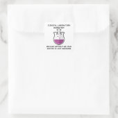 Sticker Carré Parce que sans moi : Scientifique de Laboratoire - (Sac)