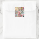 Sticker Carré Parcelle florale (Sac)