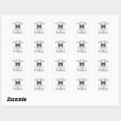 Sticker Carré Pardon de mon français (Feuille)