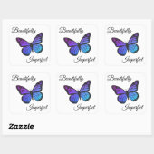 Sticker Carré Parfaitement imparfait (Feuille)