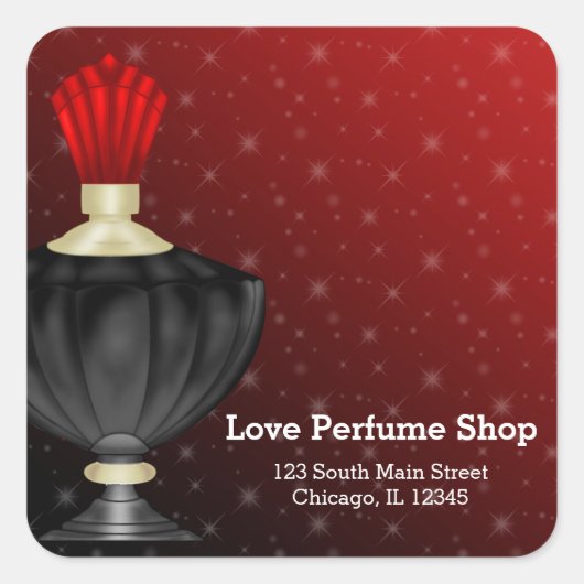 Sticker Carré Parfum (Devant)