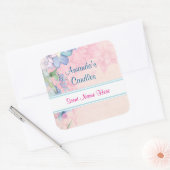 Sticker Carré Parfum de bougie rose et bleu (Enveloppe)