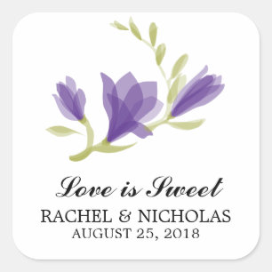 Sticker Carré Parfum Freesia Petals   Favoriser