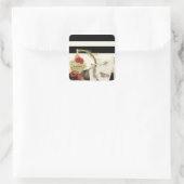 Sticker Carré Parfum Paris Parfums Roses Talons & Lipstick (Sac)