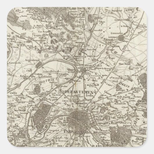 Sticker Carré Paris 5 (Devant)