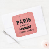 Sticker Carré Paris est toujours une bonne idée (Enveloppe)