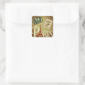 Sticker Carré Paris, voyage (Sac)