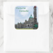 Sticker Carré Parlement de la Colombie-Britannique - Victoria, C (Sac)