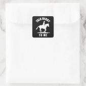 Sticker Carré Parlez Derby À Moi - Course À Cheval (Sac)