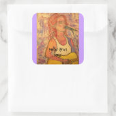 Sticker Carré paroles poétiques et chanson (Sac)