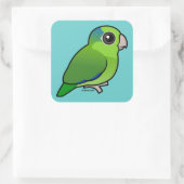 Sticker Carré Parrotlet Pacifique vert (Sac)