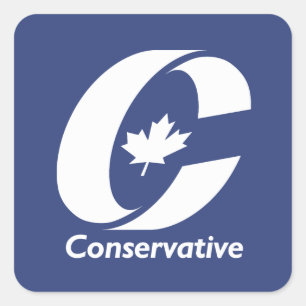 Sticker Carré Parti conservateur canadien