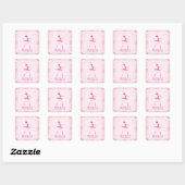 Sticker Carré Parties scintillant Ballerina Confetti Conception  (Feuille)