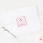 Sticker Carré Parties scintillant Ballerina Confetti Conception  (Enveloppe)