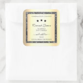 Sticker Carré Parties scintillant d'argent brillant effet or Éti (Sac)
