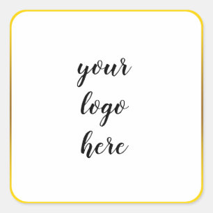 Sticker Carré Parties scintillant de bordure des anneaux de cerc