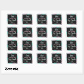 Sticker Carré Parties scintillant holographique Glam Soy Chandel (Feuille)