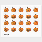 Sticker Carré Parties scintillant Jack O'Lantern (Feuille)