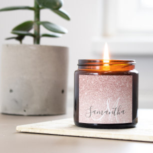 Sticker Carré Parties scintillant rose moderne étincelles Nom pe