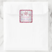Sticker Carré Parties scintillant rose, violet REGARDER Les floc (Sac)