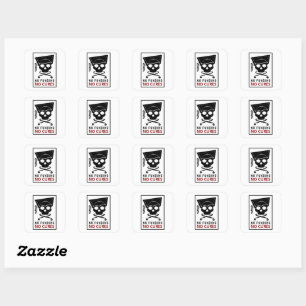 Sticker Carré Pas de financement, pas de remèdes