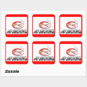 STICKER CARRÉ PAS DE FUMEUR (Feuille)