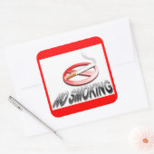 STICKER CARRÉ PAS DE FUMEUR (Enveloppe)