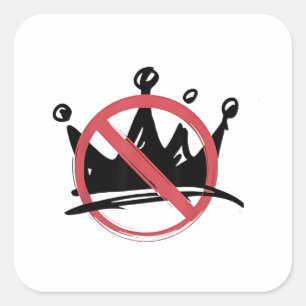 Sticker Carré Pas De Rois En Amérique 2025 4 juillet