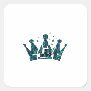 Sticker Carré Pas de rois en Amérique, esthétique de la liberté