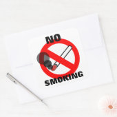 Sticker Carré Pas de signe anti-tabac (Enveloppe)