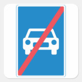 Sticker Carré Pas de véhicule (Devant)