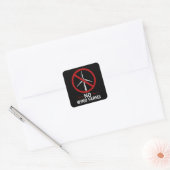 Sticker Carré Pas d'éoliennes - Pas de parcs éoliens (Enveloppe)