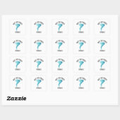 Sticker Carré pas ma première tornade (Feuille)