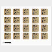 Sticker Carré Pas une course (Feuille)