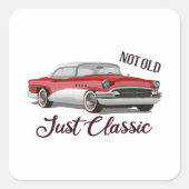 Sticker Carré Pas Vieux Classique (Devant)