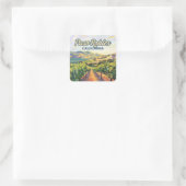 Sticker Carré Paso Robles California Vineyard Côte Centrale (Sac)