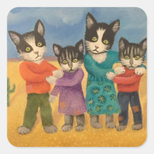 Sticker Carré Passage frontalier