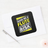 Sticker Carré Passe-Moi Une Flûte (Enveloppe)