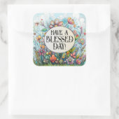 Sticker Carré Passez une JOURNÉE BÉNÉFICIÉE (Sac)