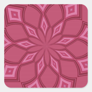 STICKER CARRÉ PASSION ROSE