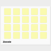 Sticker Carré Pastel Lemon Yellow (Feuille)