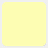 Sticker Carré Pastel Lemon Yellow (Devant)