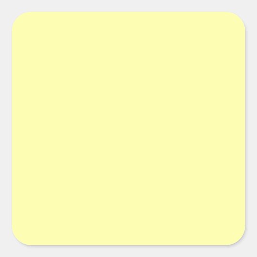 Sticker Carré Pastel Lemon Yellow (Devant)