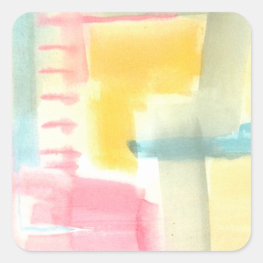 Sticker Carré Pastel Luxe I (Devant)
