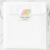 Sticker Carré Pastel Rainbow Cloud Anniversaire de enfant Party (Sac)