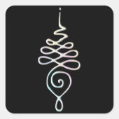 Sticker Carré Pastel Unalome  (Devant)