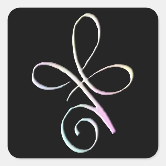 Sticker Carré Pastel Unconditional Love (Devant)