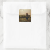 Sticker Carré Pasteur avec son troupeau, 1863 (Sac)