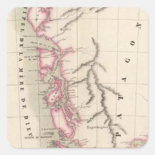 Sticker Carré Patagonie, Amérique du Sud 40