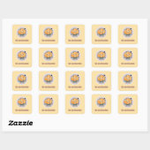 Sticker Carré Patate en colère drôle – Un art pelable (Feuille)